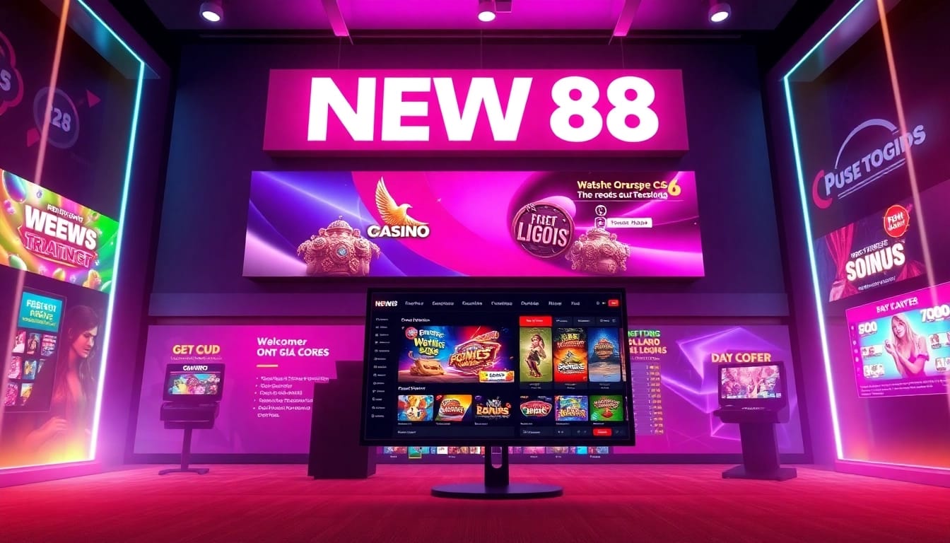 NEW88go.com vibrant gaming platform showcasing diverse betting options and promotions