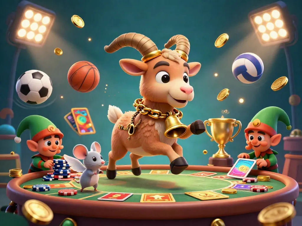 Engage with the 58win casino scene as festive characters create excitement in a vibrant atmosphere.