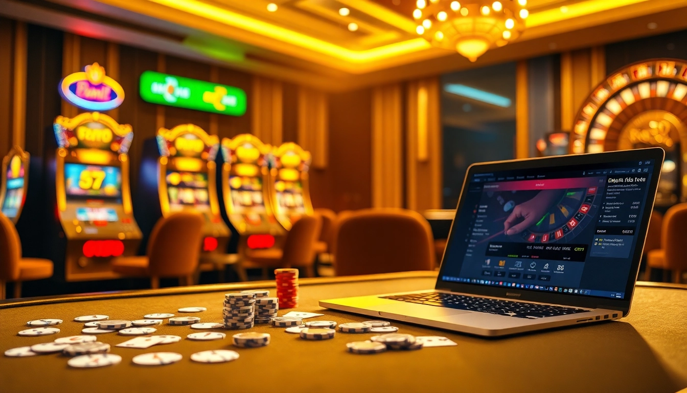 Betting at an elegant casino table inspired by https://f168.studio/, showcasing cards and poker chips.