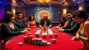 Experience the thrill of poker and roulette at https://98win.fund with vibrant chips and engaged players.