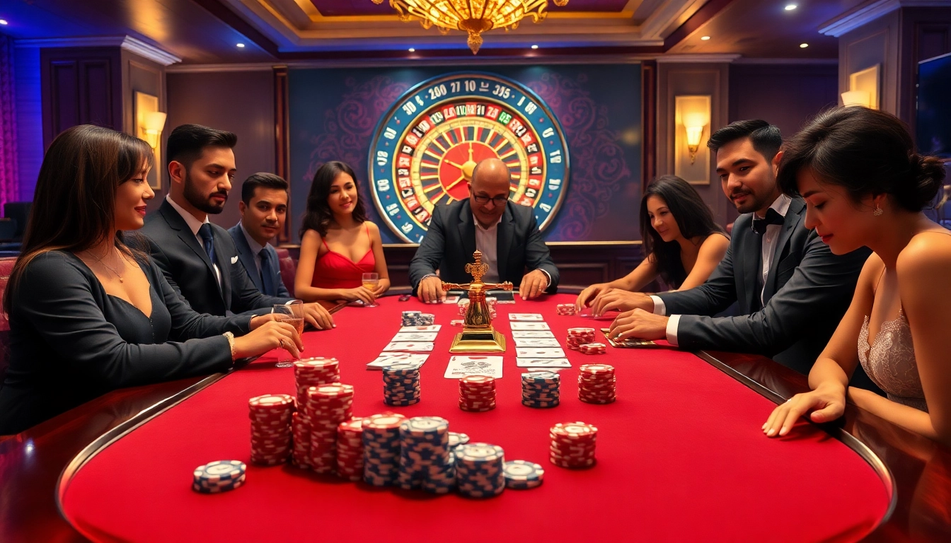 Experience the thrill of poker and roulette at https://98win.fund with vibrant chips and engaged players.