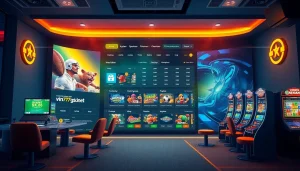 Engaging online betting interface of vin777.gb.net showcasing various gaming options and vibrant design.