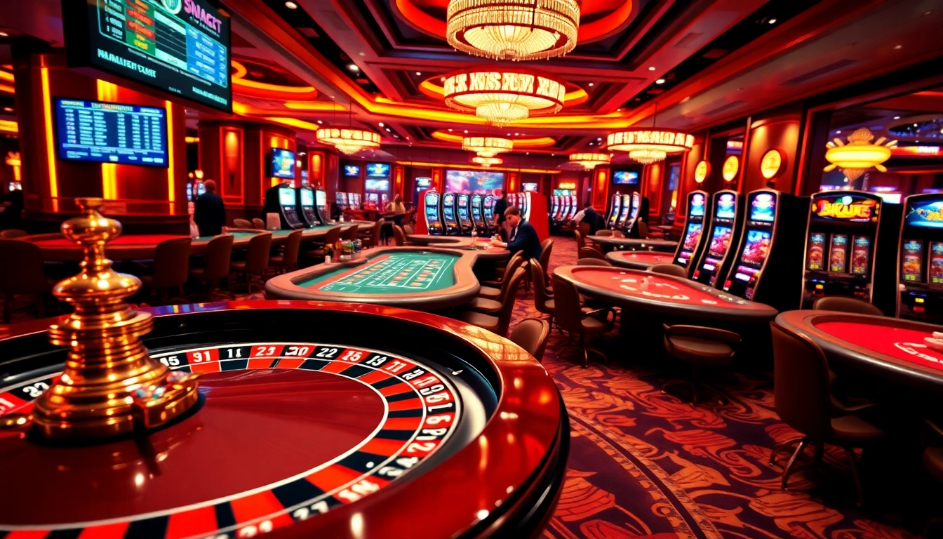 Experience the excitement of mk8th.net with professional gamblers at vibrant casino tables.