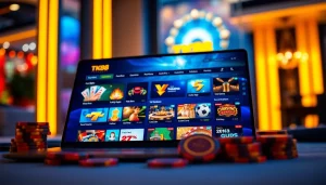 Exciting online gambling experience at tk88win.live with vibrant casino games displayed.
