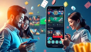 Engaging mobile gaming scene representing the vvvwin88.live online betting platform with users immersed in gameplay.