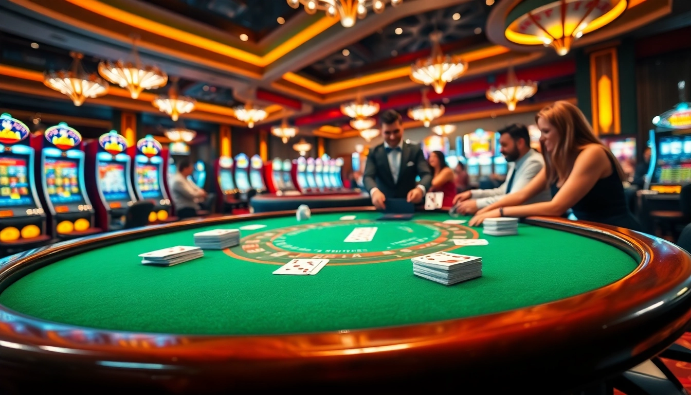 Engaged players enjoying gambling excitement at a premium casino with kjc.ac's strategic offerings.