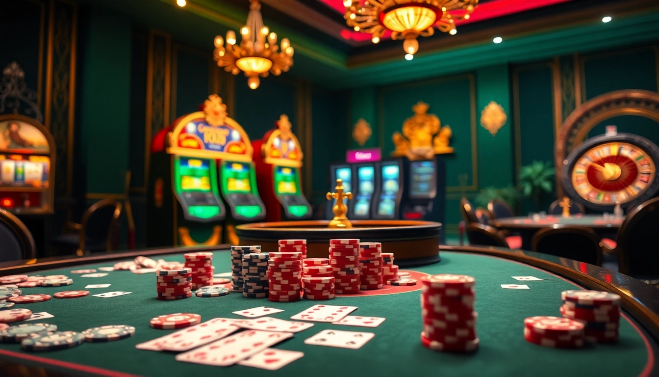 Engage in thrilling casino games at https://13win.vegas/ with vibrant poker tables and colorful chips.