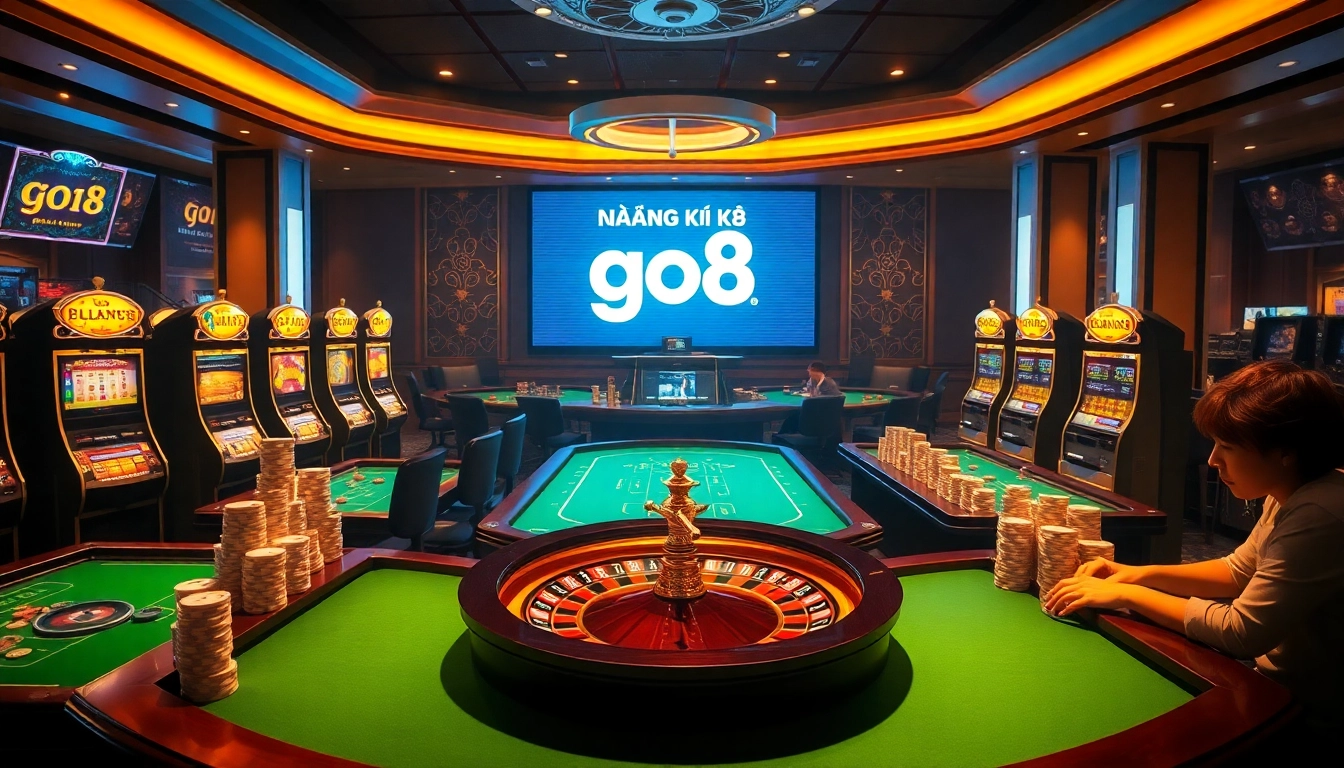 Experience an exciting vibe at GO8 Casino with players registering and enjoying thrilling games as they đăng ký go8.