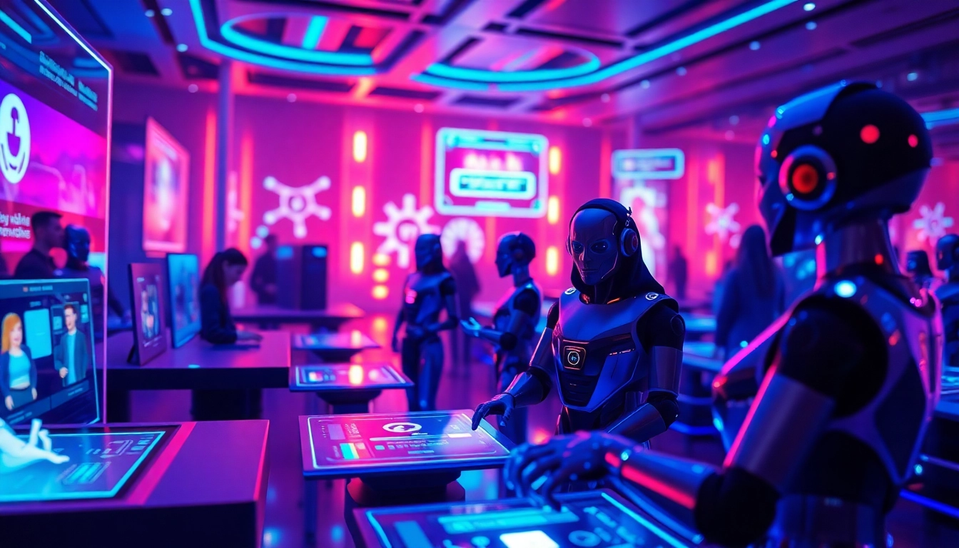 Engaging scene showcasing best nsfw ai chatbots with vibrant interfaces and customizable avatars.